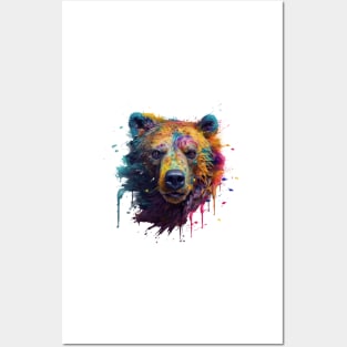 Bear Splash Art: Powerful Fantasy Representation #2 Posters and Art